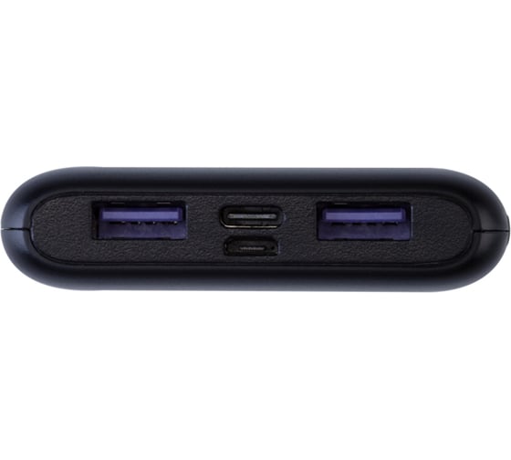 Портативное зарядное устройство REXANT Power Bank (аккумуляторная батарея) 10000 mAh с Quick Charge и Power Delivery, черное 30-2051