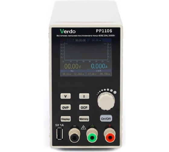 Источник питания VERDO PP1106 60 В, 10А, 300 Вт с поверкой PP110600 PP110600-СП