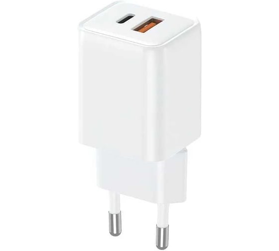 Сетевое зарядное устройство TFN GAN USB/TypeC PD 33W без кабеля, белый TFN-WC-33W-3116-WH