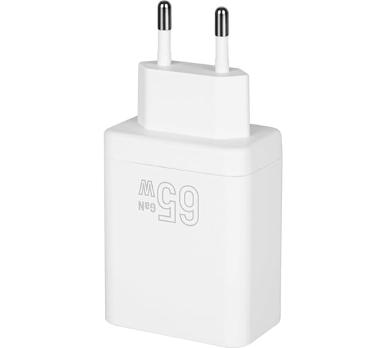 Сетевое зарядное устройство TFN GAN A+C+C 65W без кабеля, белый TFN-WC-65W-2113-WH