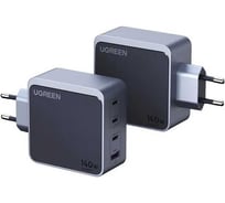 Сетевое зарядное устройство UGREEN X570 45575 Nexode S 140W USB-A+3USB-C GaN Tech Fast Charger EU. Цвет: серый 45575_