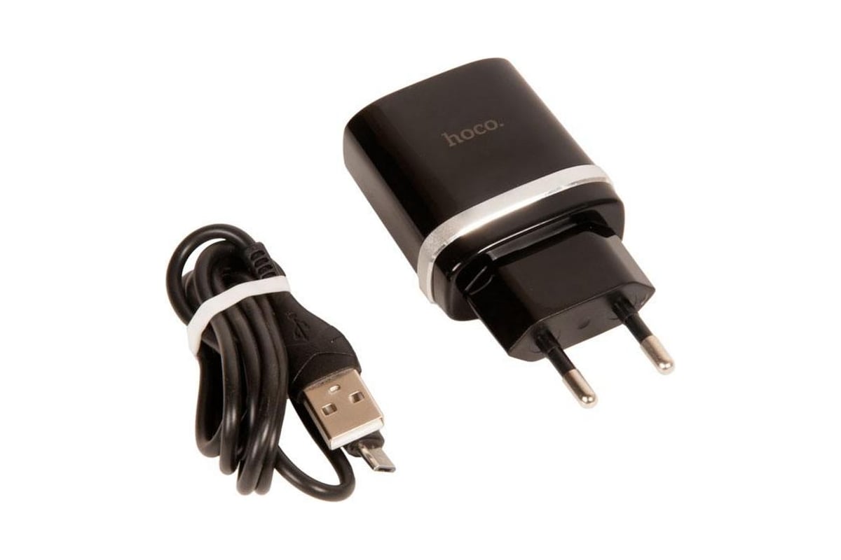 Зарядное устройство Hoco c12Q Smart QC3.0, кабель Micro USB, один порт USB,  5V, 3.0A, черный 819514 - выгодная цена, отзывы, характеристики, фото -  купить в Москве и РФ