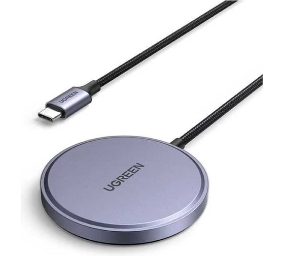 Зарядное устройство W703 55206 15W Wireless Charger with MagSafe для iPhone. Цвет: серый Ugreen 55206_ 1