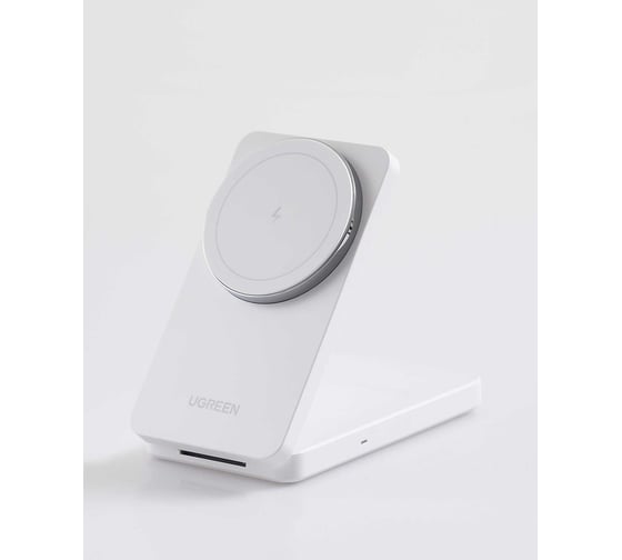 Беспроводное зарядное устройство 2-в-1 W528 45055 2-in-1 Wireless Charger for Iphone 7.5W AirPods с кабелем USB-C-USB-C. Цвет: белый Ugreen 45055_