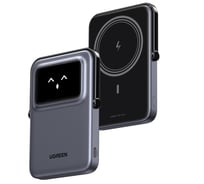 Внешний аккумулятор PB571 UNO 5000mAh MIni Magnetic Wireless 20W Power Bank. Цвет: серый Ugreen 35605B