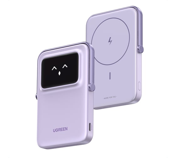 Внешний аккумулятор PB571 35606 UNO 5000mAh MIni Magnetic Wireless 20W Power Bank. Цвет: фиолетовый Ugreen 35606_
