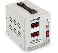 Стабилизатор напряжения ExeGate Expert Turbo AST-1000 1000ВА, вход 80-260В, двойная цифр. индикация вход/вых. напряжения, выход 220В±8 , КПД 98 , 5 уровней з 291729