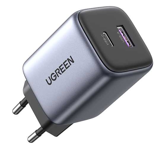 Сетевое зарядное устройство UGREEN CD350 15539 Nexode 35W USB-A - USB-C Wall Charger EU. Цвет: серый 15539_ 1