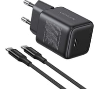 Сетевое зарядное устройство UGREEN X513 65012 30W USB-C GaN Fast Charger с кабелем USB-C-USB-C. Длина: 1м. Цвет: черный 65012_