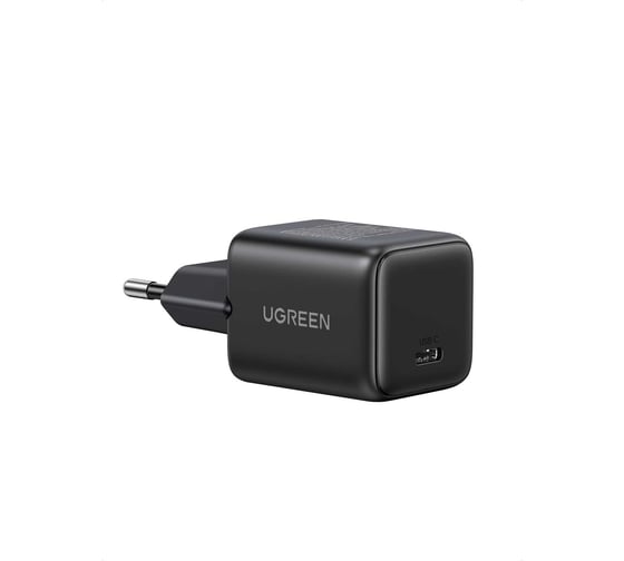 Сетевое зарядное устройство UGREEN X513 65012 30W USB-C GaN Fast Charger с кабелем USB-C-USB-C. Длина: 1м. Цвет: черный 65012_
