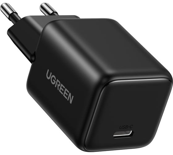 Сетевое зарядное устройство UGREEN X512 55553 Mini 20W USB-C GaN Fast Charger EU. Цвет: черный 55553_