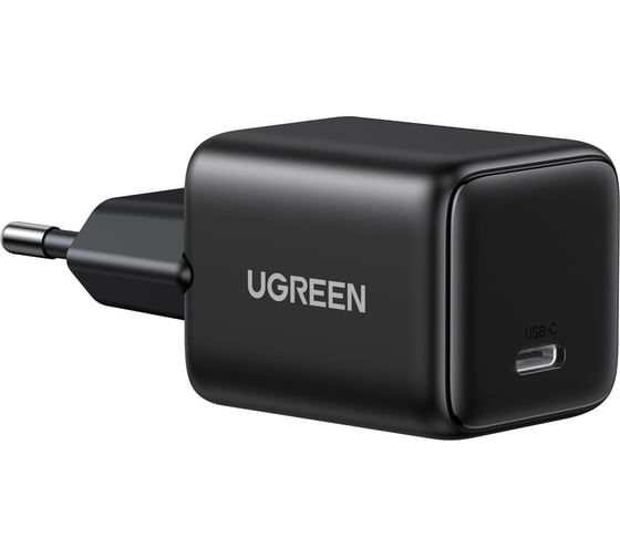 Сетевое зарядное устройство UGREEN X512 55553 Mini 20W USB-C GaN Fast Charger EU. Цвет: черный 55553_