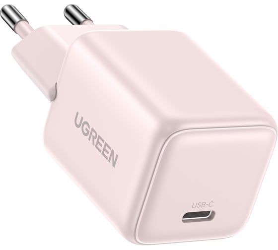 Сетевое зарядное устройство UGREEN X512 55556 Mini 20W USB-C GaN Fast Charger EU. Цвет: розовый 55556_