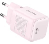 Сетевое зарядное устройство UGREEN X513 65011 30W USB-C GaN Fast Charger EU. Цвет: розовый 65011_