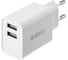 Зарядное устройство InterStep от сети NEW RT:2USB ток 2.4A, белый 73010 1