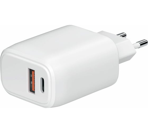 Зарядное устройство быстрое сетевое ОФИСМАГ (220 В) Usb Qc3.0+type-c Pd 20 Вт, 3 А, Red Line, Ут000036039 513966