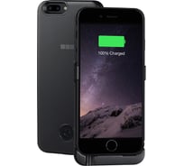 Чехол-аккумулятор Interstep для iPhone 8Plus/7Plus/6Plus 5000мАч BLACK матовый, B201, 51432