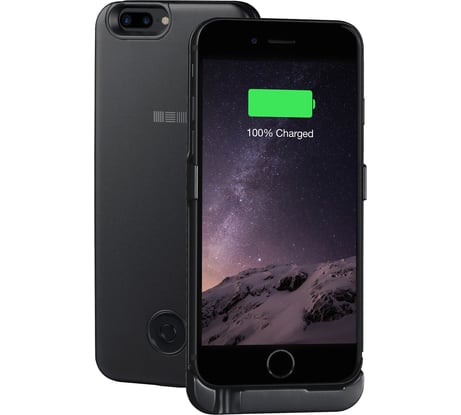 Чехол-аккумулятор Interstep для iPhone 8Plus/7Plus/6Plus 5000мАч BLACK матовый, B201, 51432