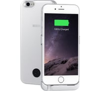 Чехол-аккумулятор Interstep для iPhone SE 2020/8/7/6S/6 3000мАч SILVER, B201, 51449