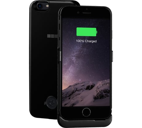 Чехол-аккумулятор Interstep 3000мАч Li-Pol для iPhone SE 2020/8/7 JET BK, B201, 48244