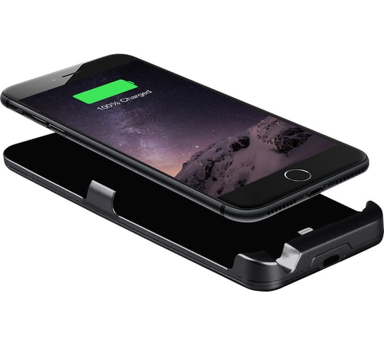 Чехол-аккумулятор Interstep для iPhone 8Plus/7Plus/6Plus+8п каб 5000мАч матовый черный, B210, 51732