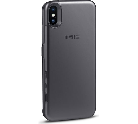 Чехол-аккумулятор Interstep для iPhone XS/X 3000мАч Sp. Gray, B201, 56546