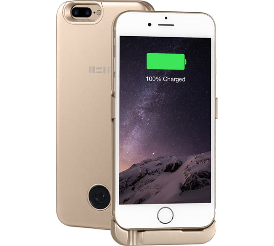 Чехол-аккумулятор Interstep для iPhone 8Plus/7Plus/6Plus+8п каб 5000мАч GOLD, B210, 51733