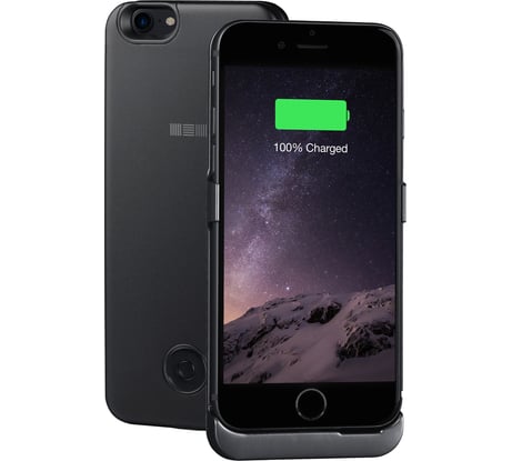 Чехол-аккумулятор Interstep 3000мАч Li-Pol для iPhone SE 2020/8/7 BLACK, B201, 47652