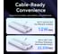 Power Bank VENTION 10000mAh (Micro-USB/C/A/A) со встроенными кабелями 22.5W черный с LED-дисплеем FHOB0 6