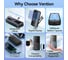 Power Bank VENTION 20000mAh (Micro-USB/C/A/A) со встроенными кабелями 22.5W черный с LED-дисплеем FHPB0 5