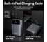 Power Bank VENTION 20000mAh (USB-C + USB-C/USB-A) со встроенным кабелем 65W с LED-дисплеем FHYB0 5