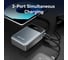 Power Bank VENTION 20000mAh (USB-C + USB-C/USB-A) со встроенным кабелем 65W с LED-дисплеем FHYB0 6