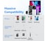 Power Bank VENTION 30000mAh(Micro-USB/C-A/A)22.5W, черный с LED-дисплеем FHMB0 3
