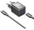 Набор для зарядки VENTION GaN 30W з/у 2 порта USB (C + A) и кабель USB-C 3А черный TZ-FEQB0-EU-01 2