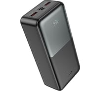 Портативный аккумулятор Hoco J136B, 30000мАч, QC/PD, 3A, с дисплеем, черный 6942007634854
