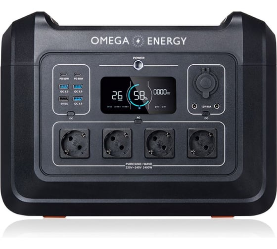 Портативная электростанция OMEGA ENERGY 2400 UPP-2400