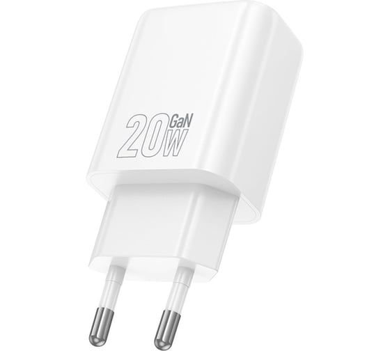 Зарядное устройство Hoco 20Вт, 3А, QC3.0/PD, 1xUSB, 1xType-C, N61, белый, коробка, 6942007644242