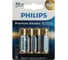 Батарейки алкалиновые пальчиковые ОФИСМАГ комплект 4 шт PHILIPS Premium Alkaline, АА (LR6,24А) блистер 457389 1