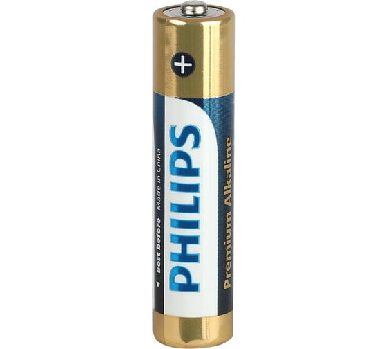 Батарейки алкалиновые мизинчиковые ОФИСМАГ комплект 4 шт PHILIPS Premium Alkaline, ААА (LR03,15А) блистер 457390