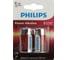 Батарейки алкалиновые ОФИСМАГ комплект 2 шт PHILIPS Power Alkaline, C (LR14, 14А) блистер 457392 1