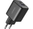 Сетевое зарядное устройство UGREEN X516 65014 30W 2-Port USB-CUSB-A GaN Fast Charger EU, черный 65014_ 1