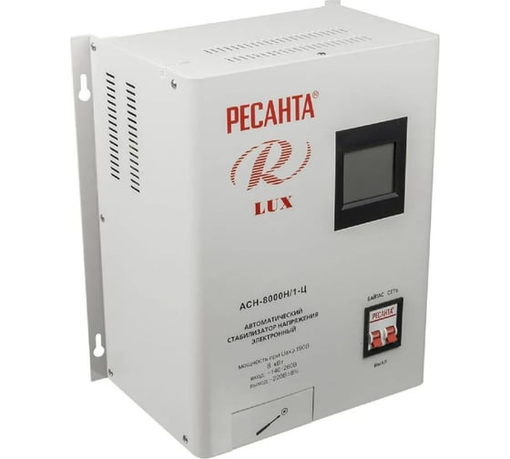 Стабилизатор напряжения Ресанта АСН 8000 Н/1-Ц Lux 63/6/17