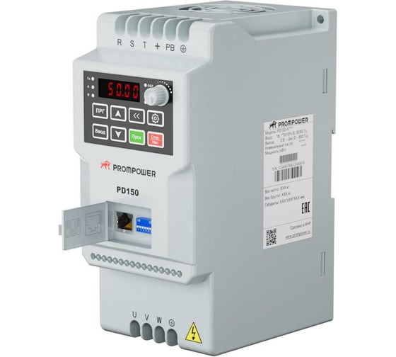 Преобразователь частоты Prompower PD150-A4015, 380B, 4/6А, 1,5/2,2кВт PD150A4015B