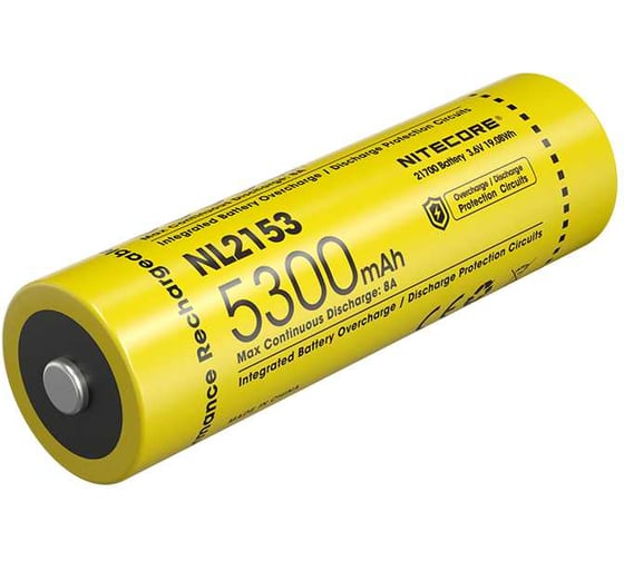 Аккумулятор NITECORE NL2153R Li-ion, 3.6 В, 5300 мАч, 20 А 1269