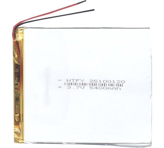 Аккумулятор AMPERIN Li-Pol батарея 2.5*100*120мм 2pin 3.7V/5400mAh 017383