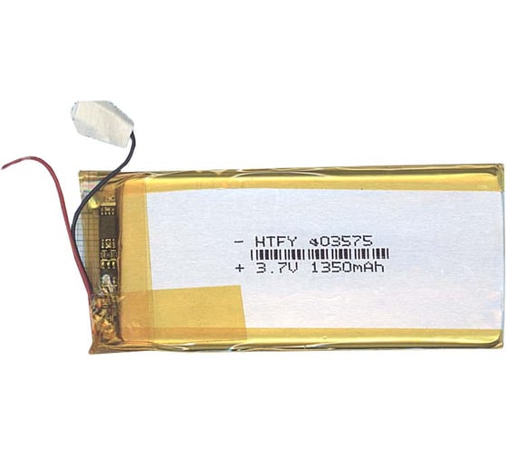 Аккумулятор AMPERIN Li-Pol (батарея) 4*35*75мм 2pin 3.7V/1350mAh 017260 1