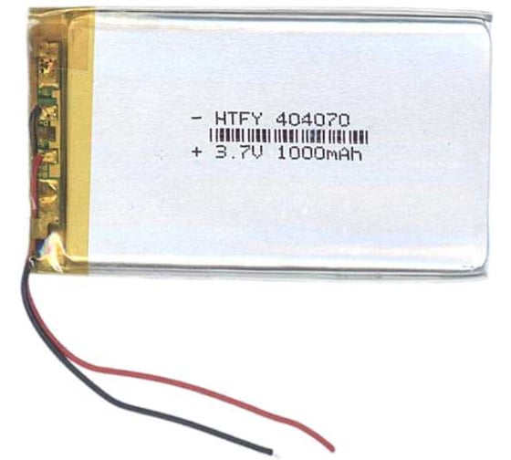 Аккумулятор AMPERIN Li-Pol (батарея) 4*40*70мм 2pin 3.7V/1000mAh 017257 1