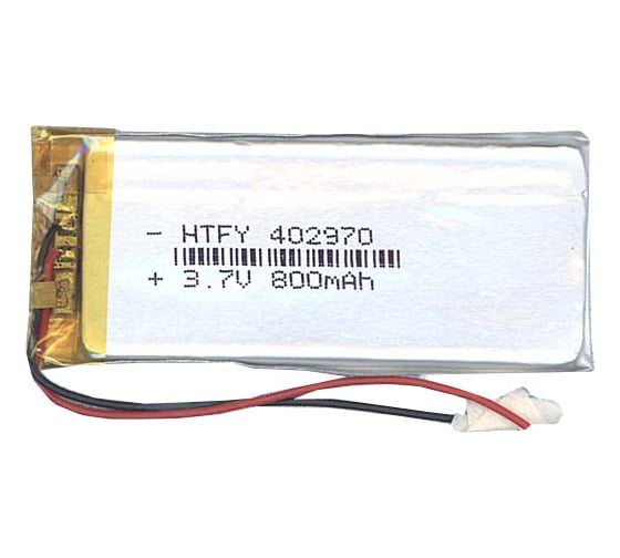 Аккумулятор AMPERIN Li-Pol (батарея) 4*29*70мм 2pin 3.7V/800mAh 017402 1