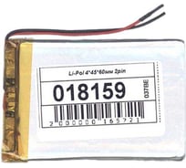 Аккумулятор AMPERIN Li-Pol (батарея) 4*45*60мм 2pin 3.7V/1000mAh 018159