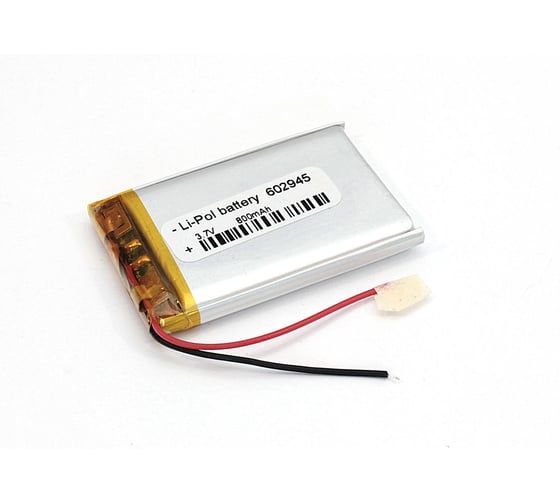 Аккумулятор AMPERIN Li-Pol (батарея) 6*29*45мм 2pin 3.7V/800mAh 079647 1